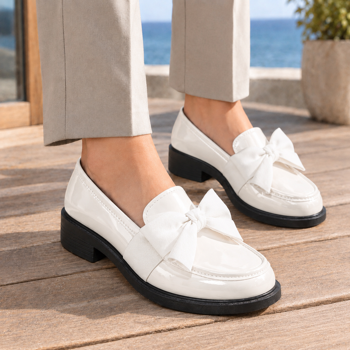 Oliver and Blake Taormina-Firenze Bow Women's Loafers