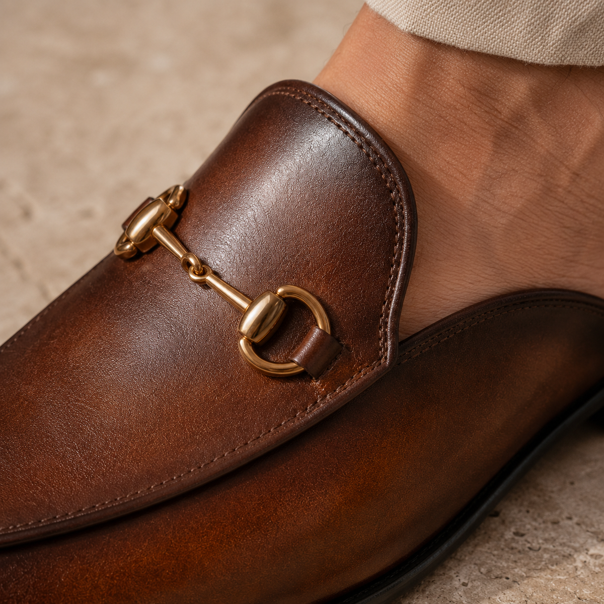 Oliver and Blake Marcello Men's Leather Mules