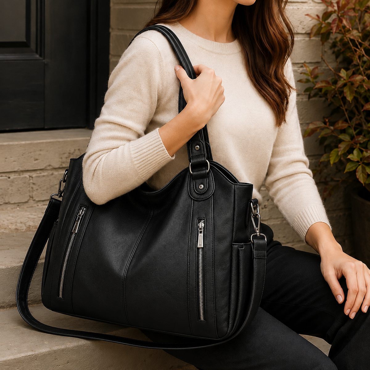 Oliver & Blake Farina Zip Pocket Women's Tote
