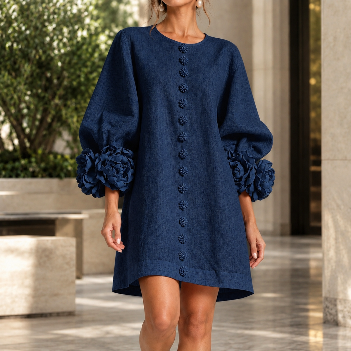 Oliver & Blake Lucinda Floral Cuff Women's Dress