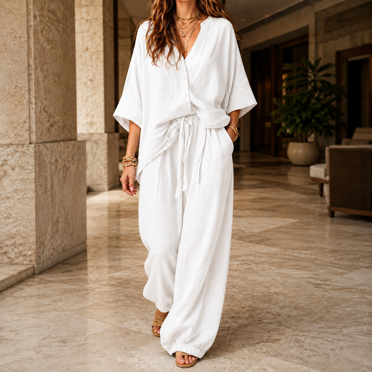 Oliver and Blake Modesty Relaxed Women's Pants Set