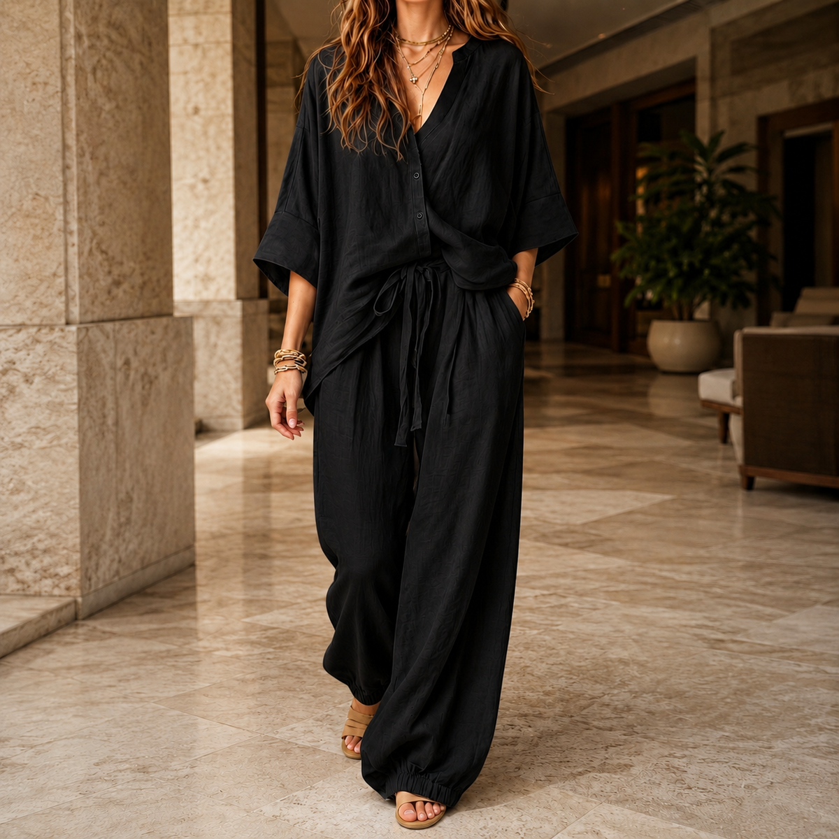 Oliver and Blake Modesty Relaxed Women's Pants Set