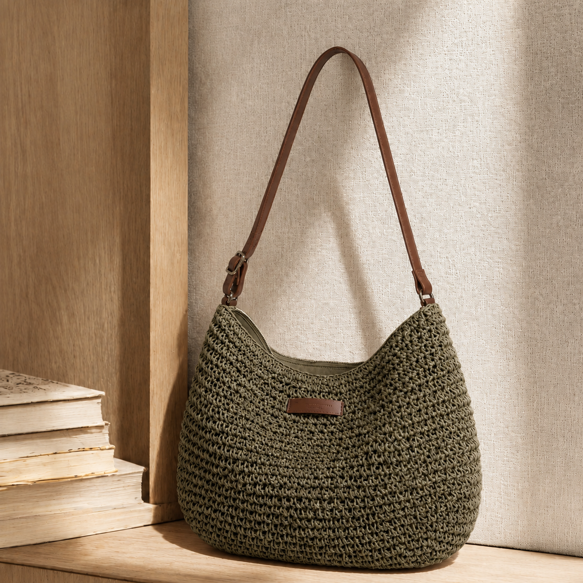 Oliver & Blake Bari Woven Women's Hobo Bag