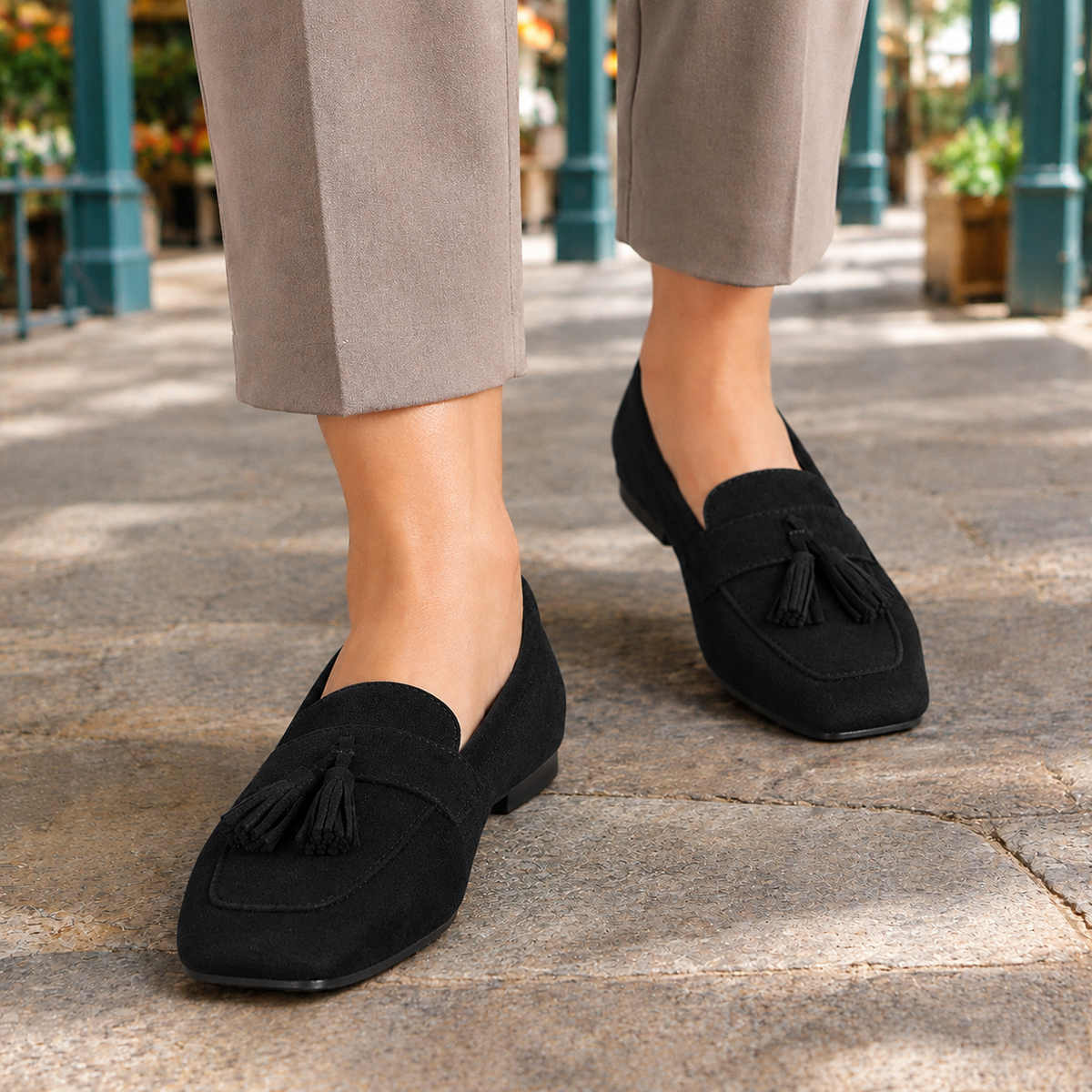 Bianchi-Milano Suede Women's Loafers
