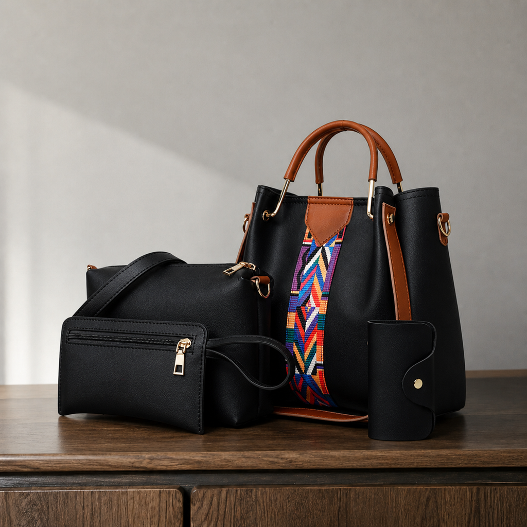 Arcuri Geo Women's Handbag Set