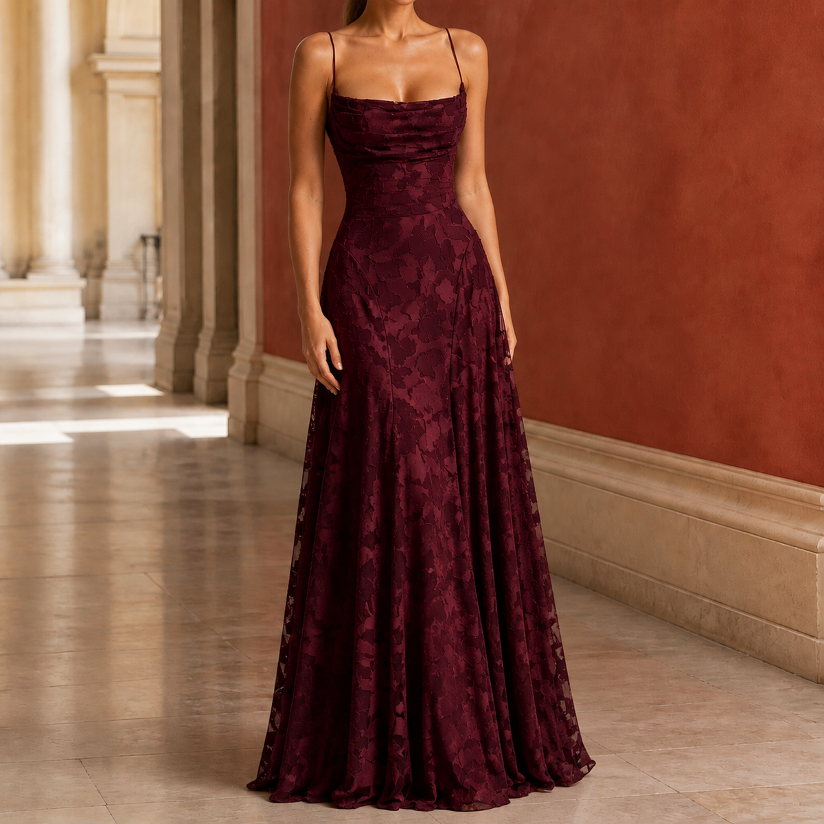 Oliver & Blake Celeste-Kate Cowl Women's Maxi Dress