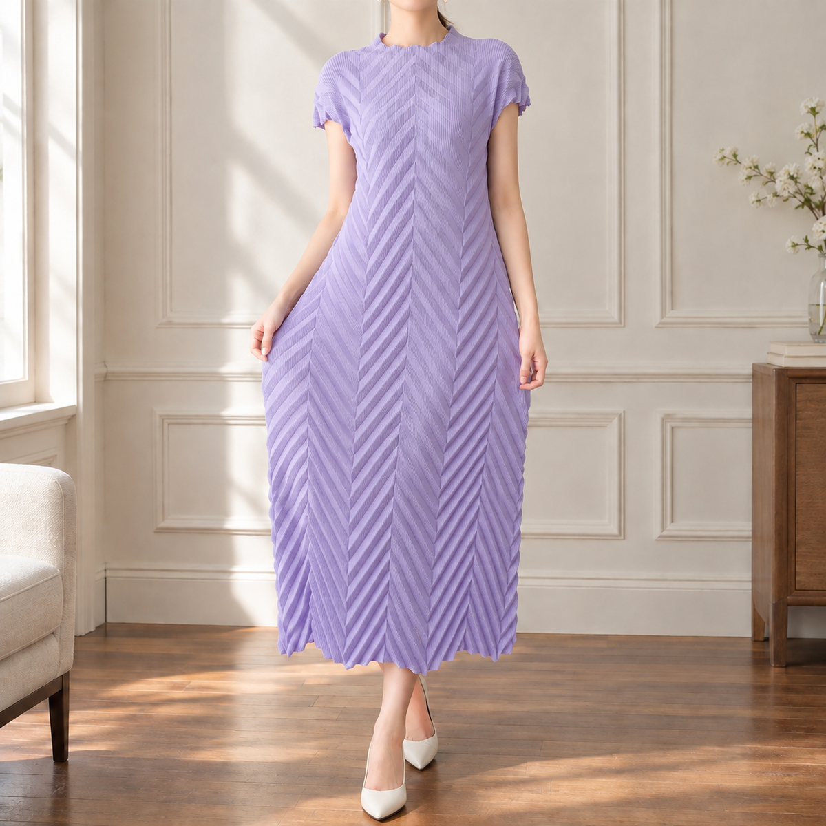 Oliver & Blake Cerys-Elise Chevron Women's Dress