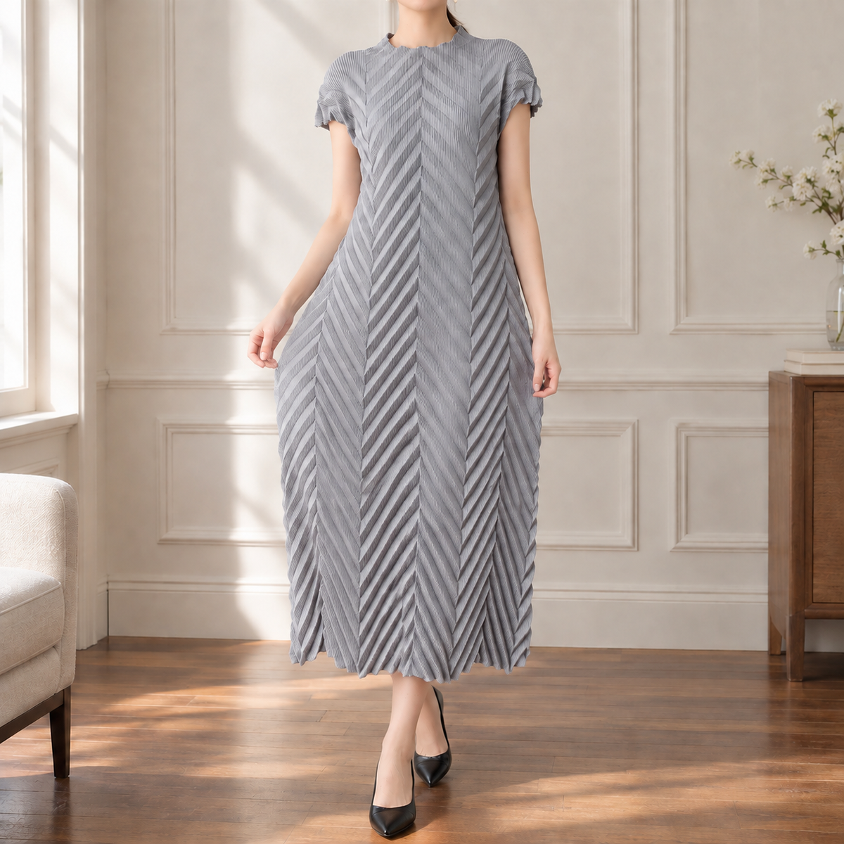 Oliver & Blake Cerys-Elise Chevron Women's Dress