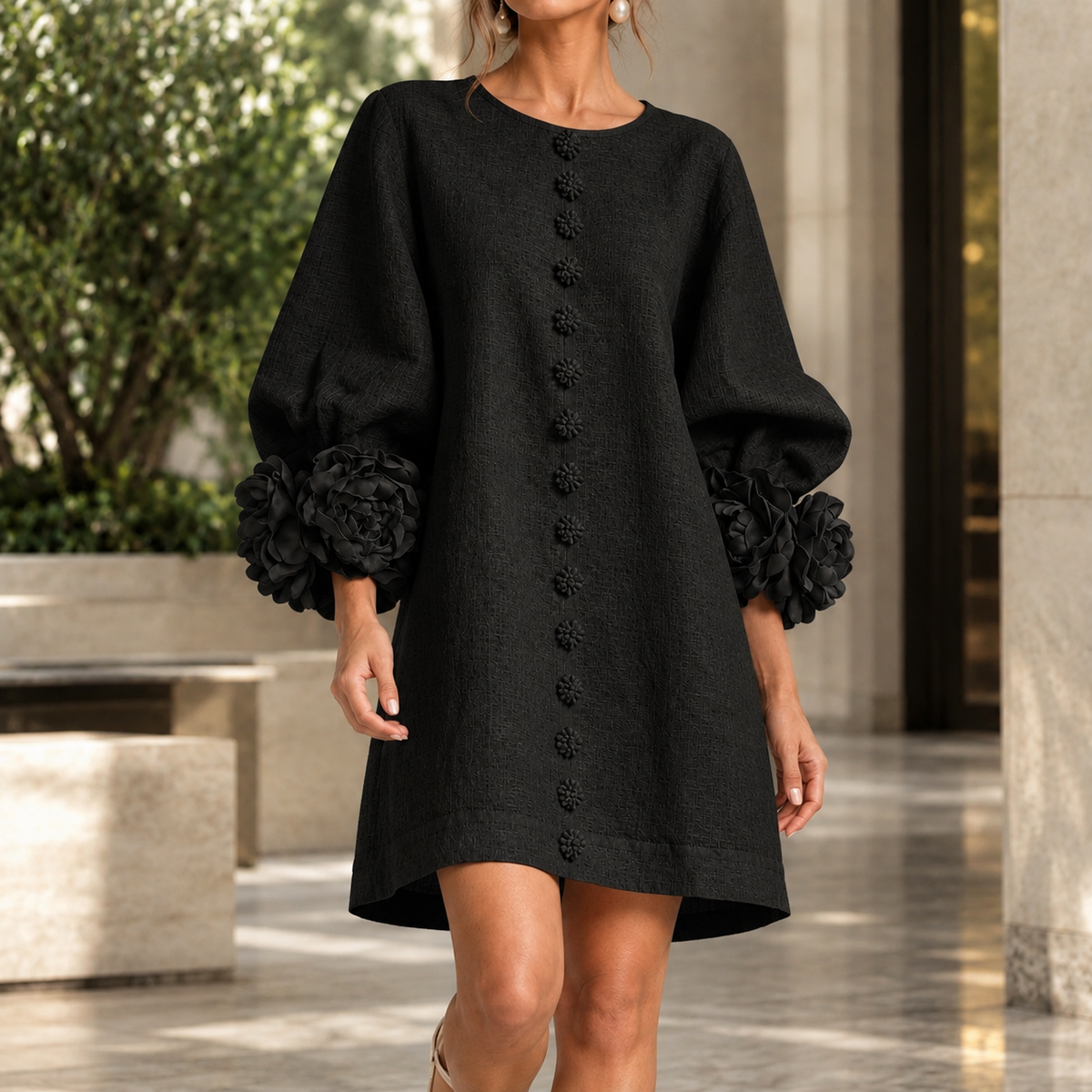 Oliver & Blake Lucinda Floral Cuff Women's Dress