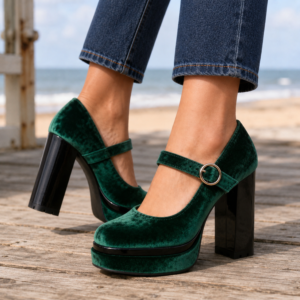 Oliver and Blake Gori Women's Mary Jane Heels