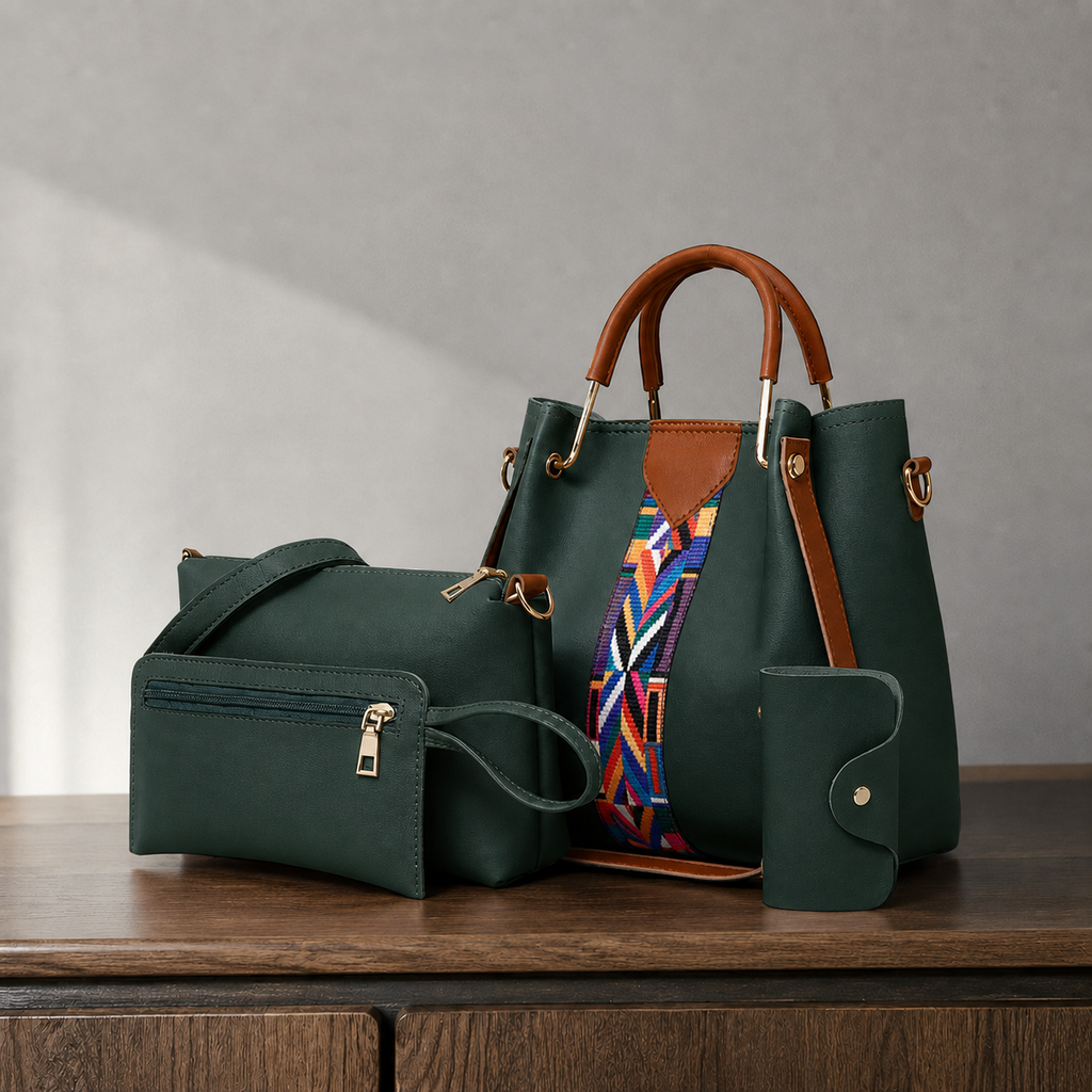 Arcuri Geo Women's Handbag Set