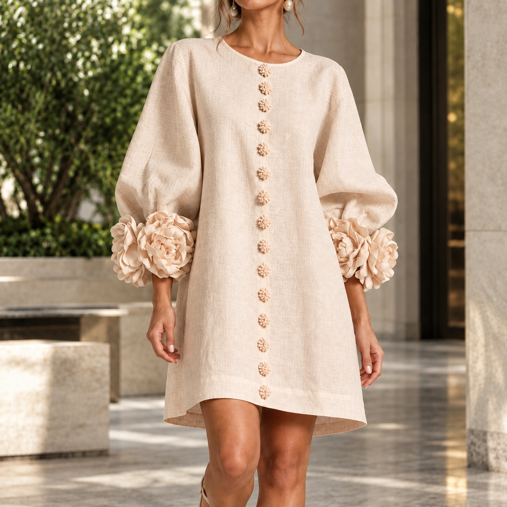 Oliver & Blake Lucinda Floral Cuff Women's Dress