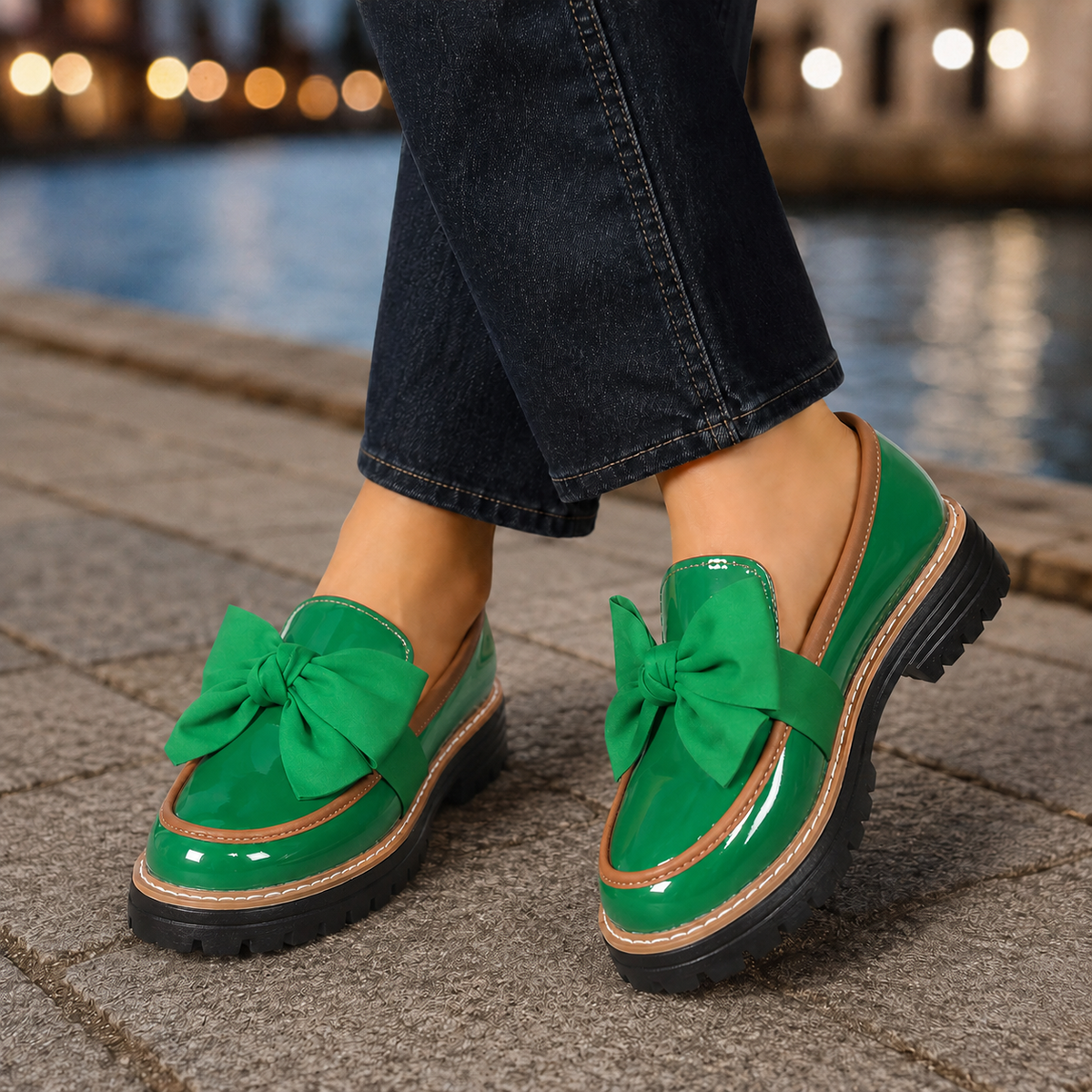 Oliver and Blake Cortona Bow Women's Loafers
