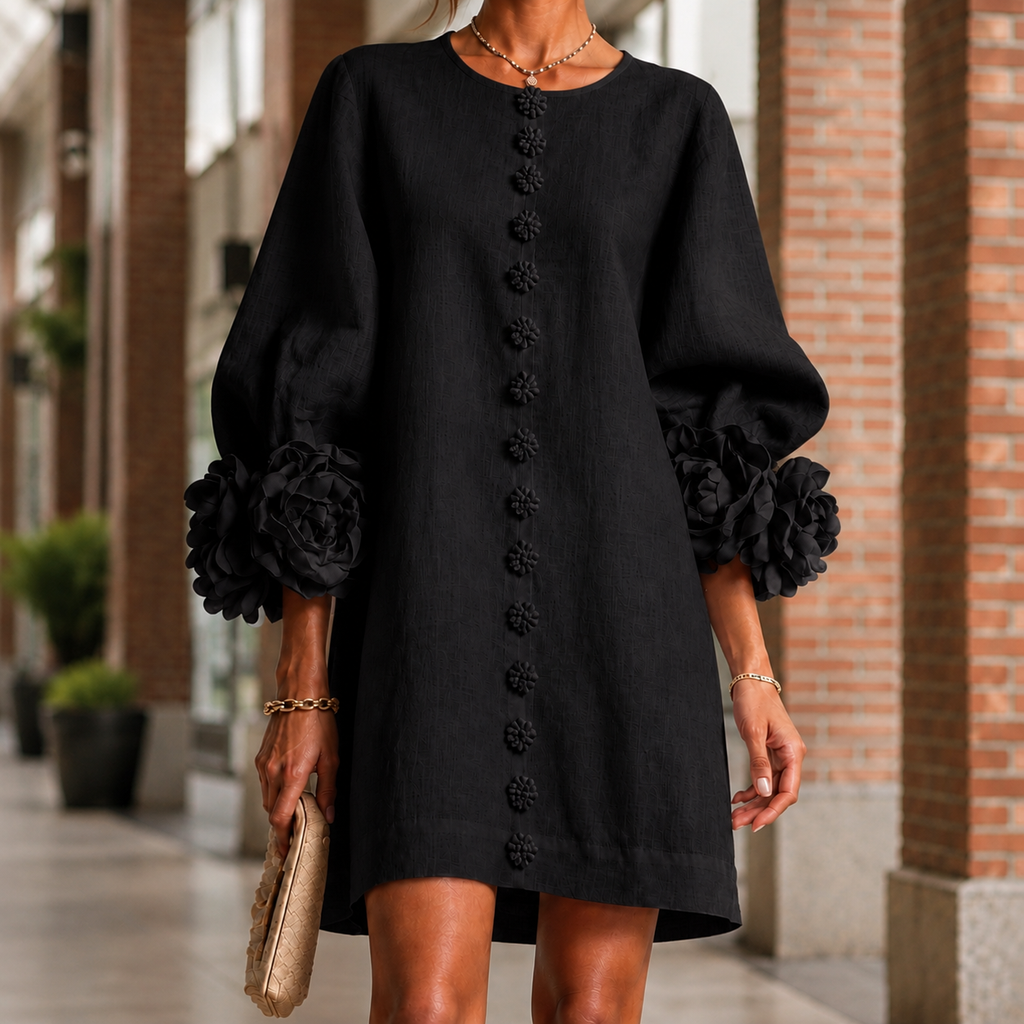 Oliver & Blake Elise Floral Cuff Women's Dress