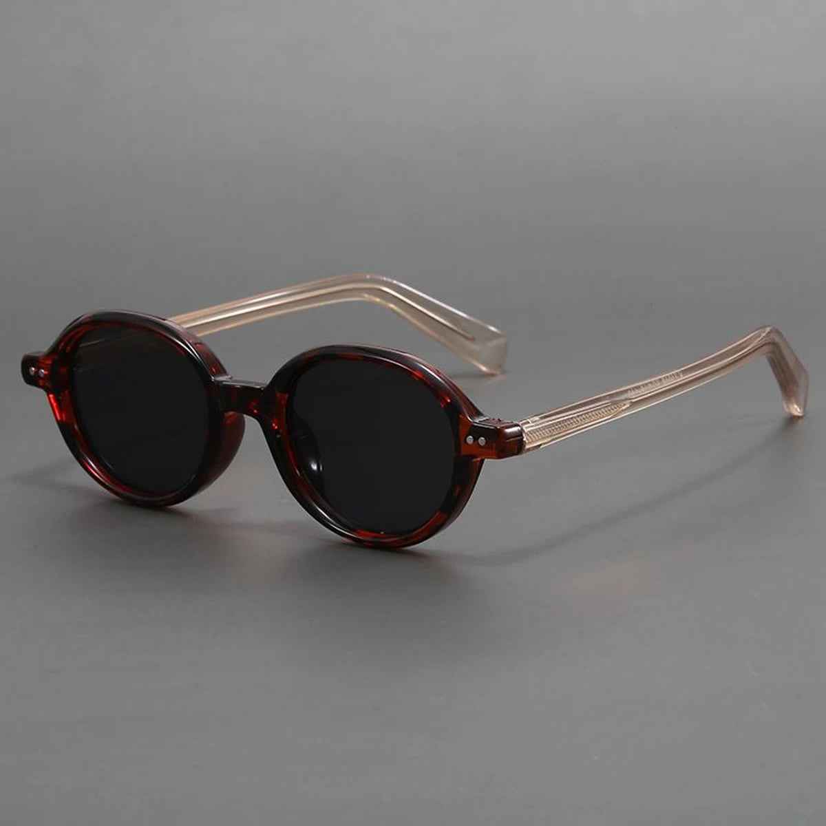 Men's Acetate Oval Sunglasses