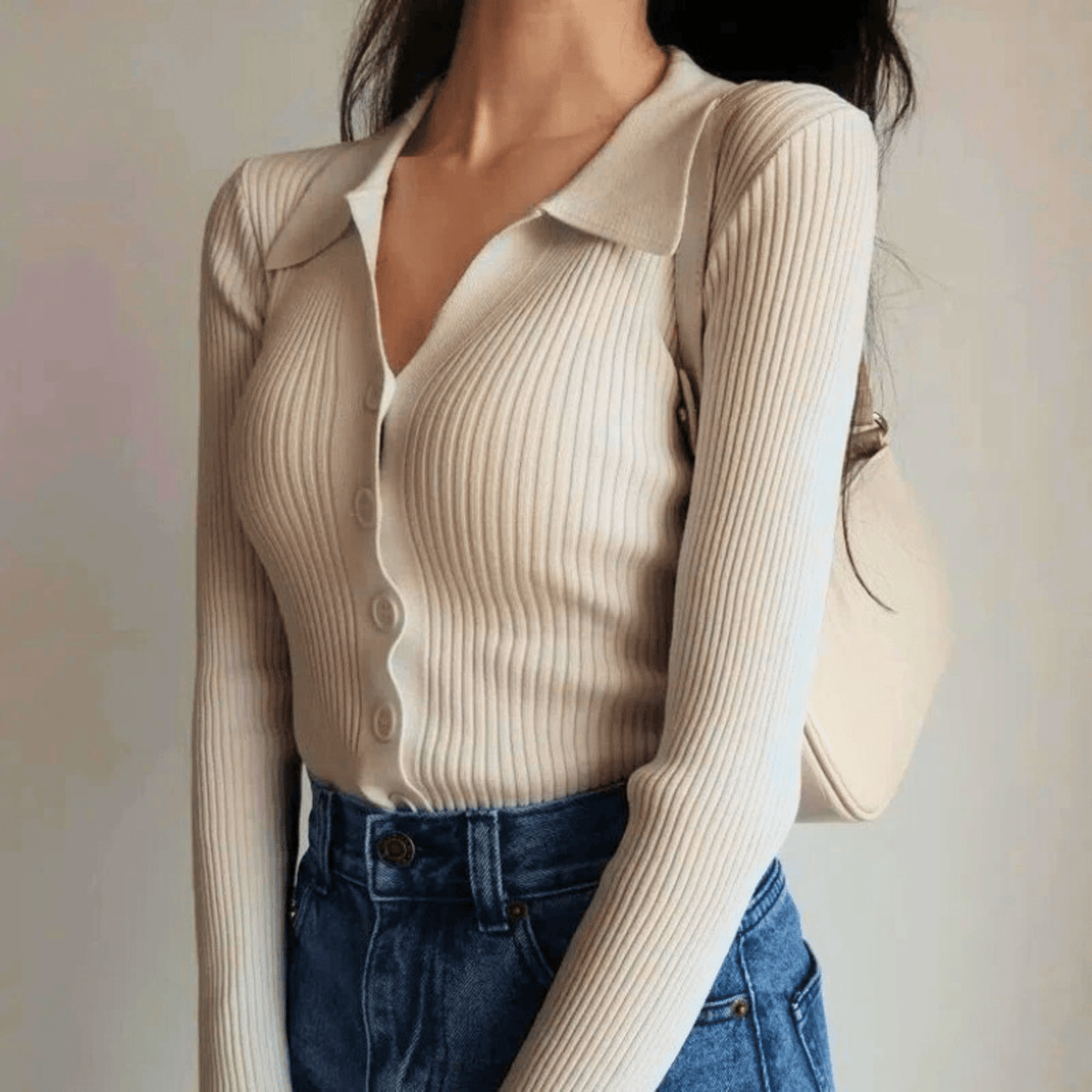 Saint Aurell Marisse Ribbed Women's Top