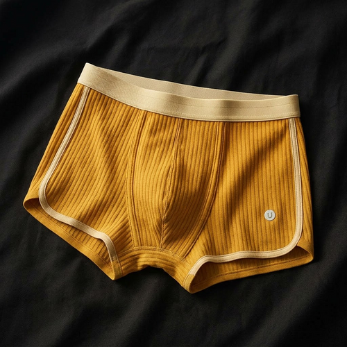 Organic Cotton Men's Boxer Briefs Yellow