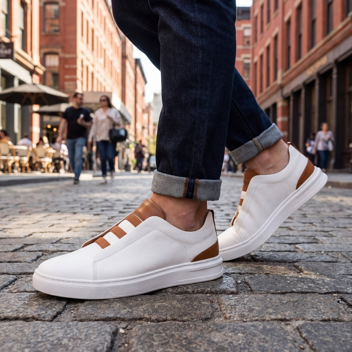 Oliver & Blake Chelsea Genuine Leather Men's Sneakers