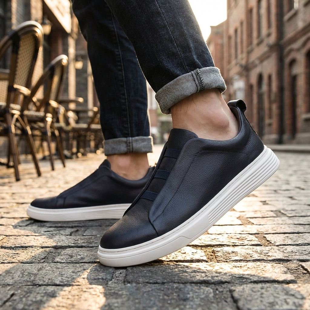 Oliver & Blake Maverick Genuine Leather Men's Sneakers