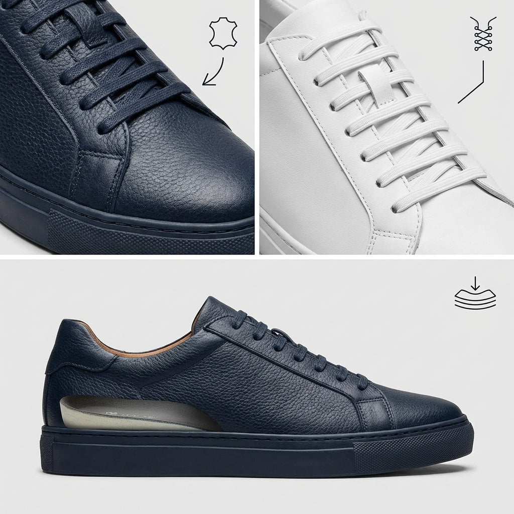 Oliver & Blake Maverick Genuine Leather Men's Sneakers