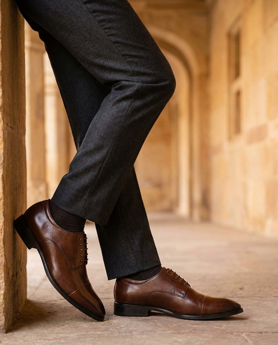 Oliver & Blake The Ledger Men's Leather Oxford Dress Shoes