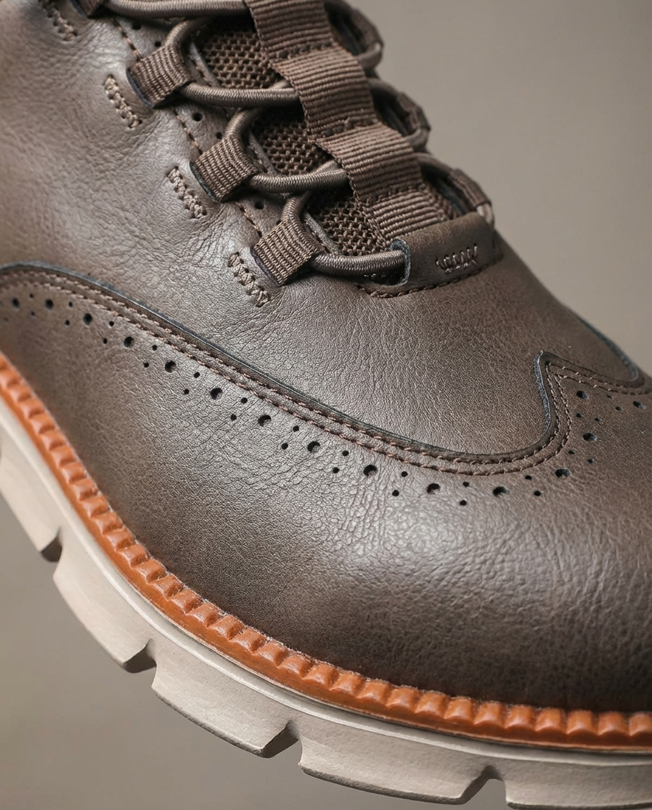 Oliver & Blake The Wayfarer Men's Leather Brogue Dress Shoes