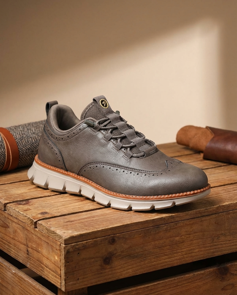 Oliver & Blake The Wayfarer Men's Leather Brogue Dress Shoes