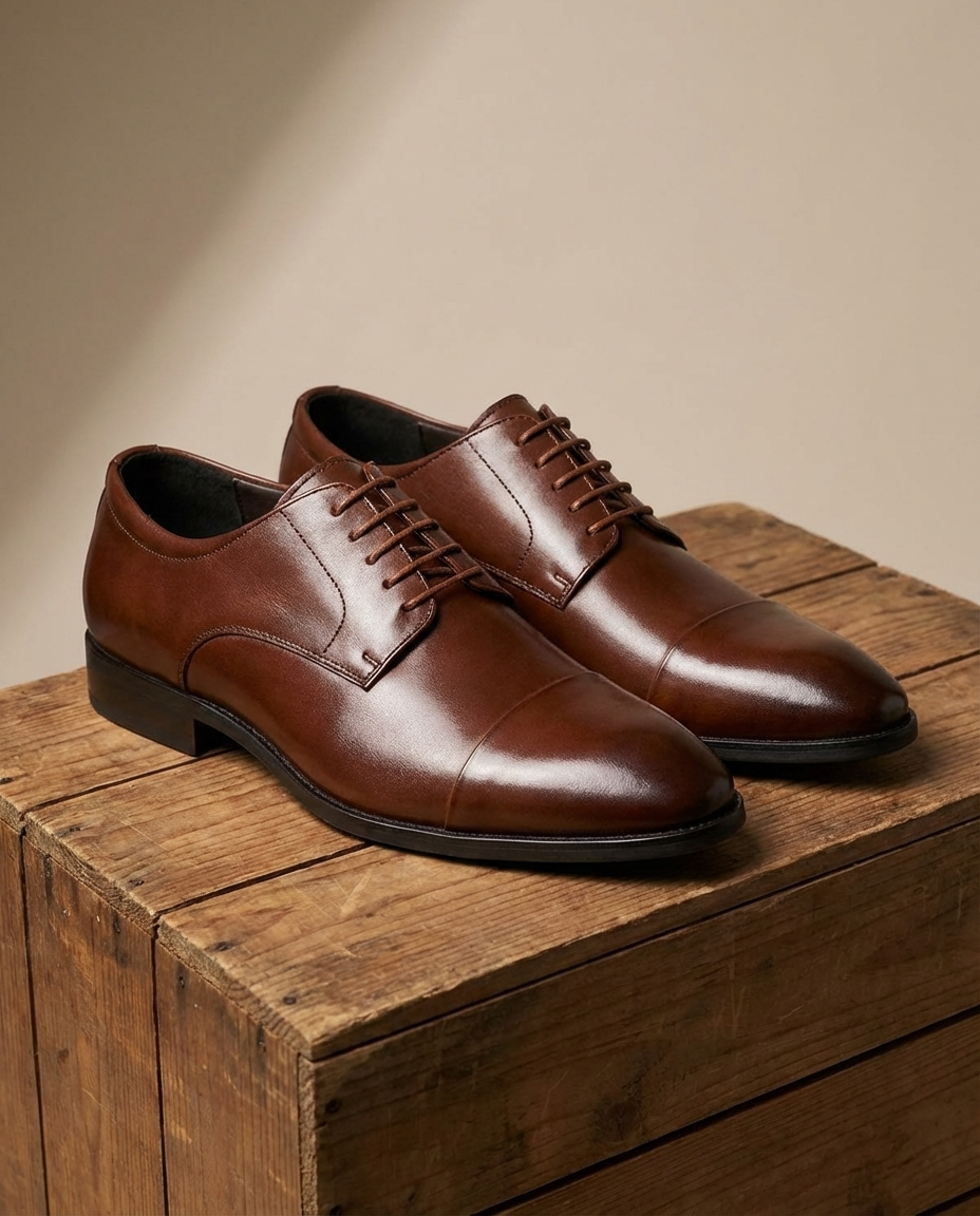Oliver & Blake The Ledger Men's Leather Oxford Dress Shoes