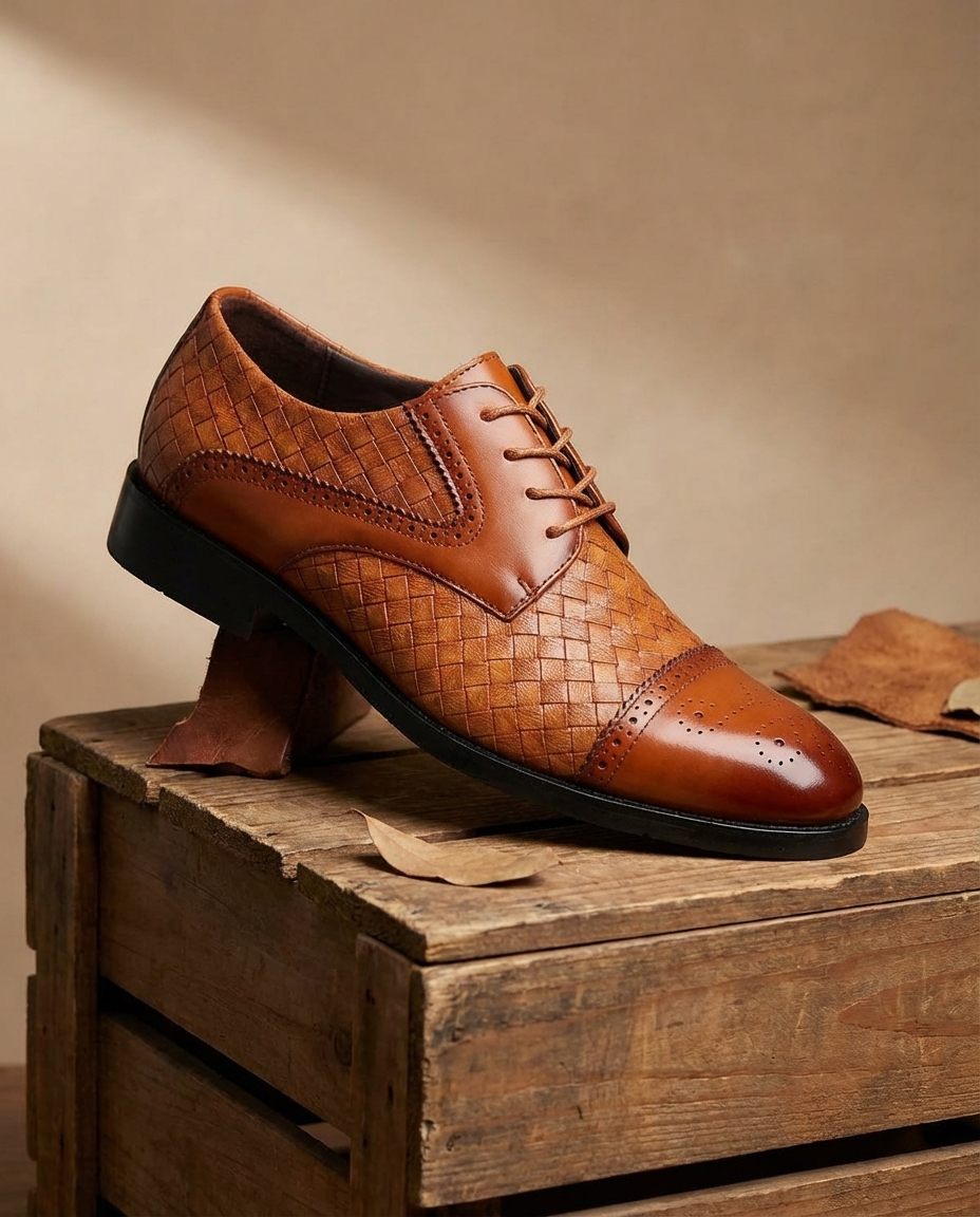 Oliver & Blake The Woven Oxford Men's Dress Shoes