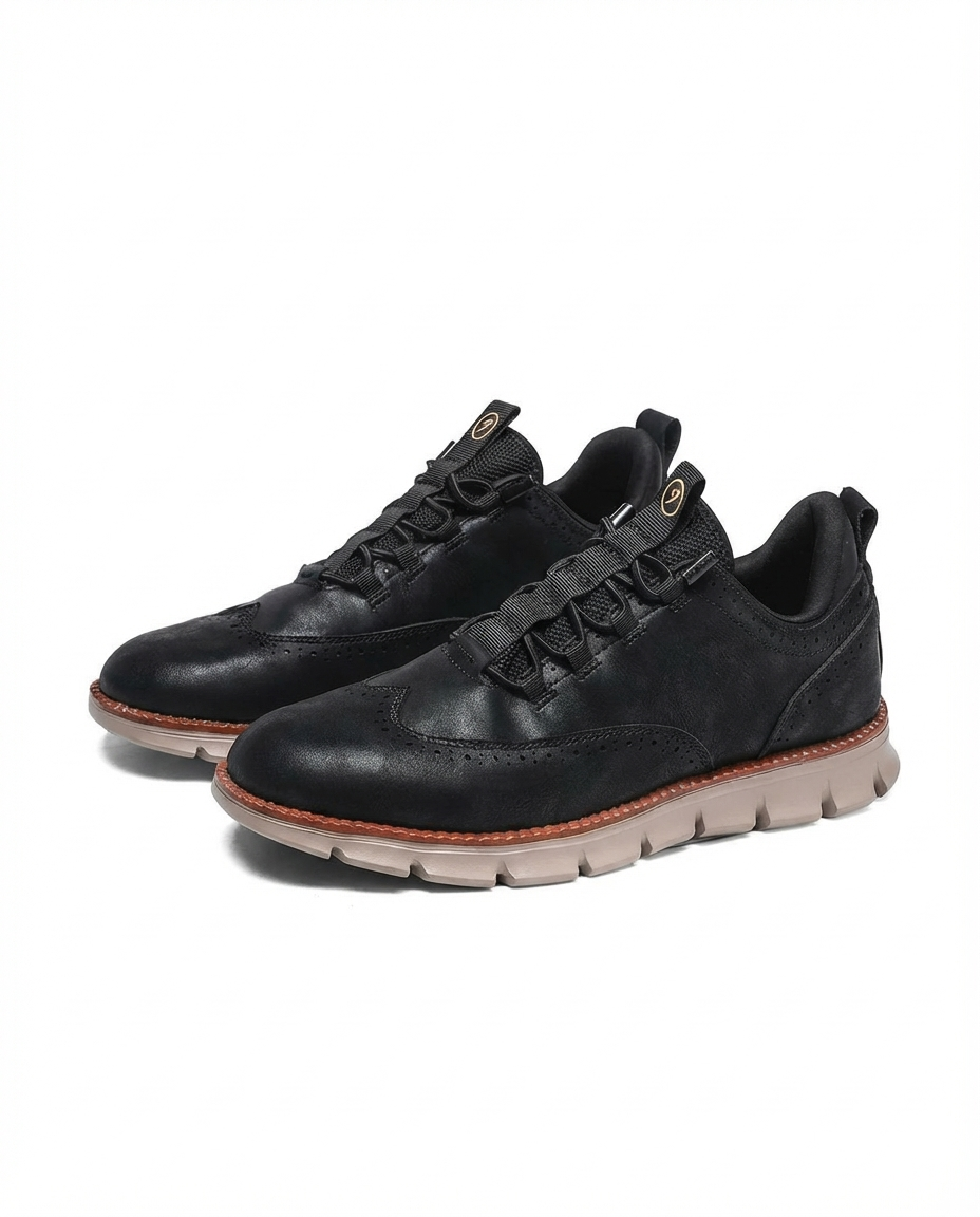 Oliver & Blake The Wayfarer Men's Leather Brogue Dress Shoes