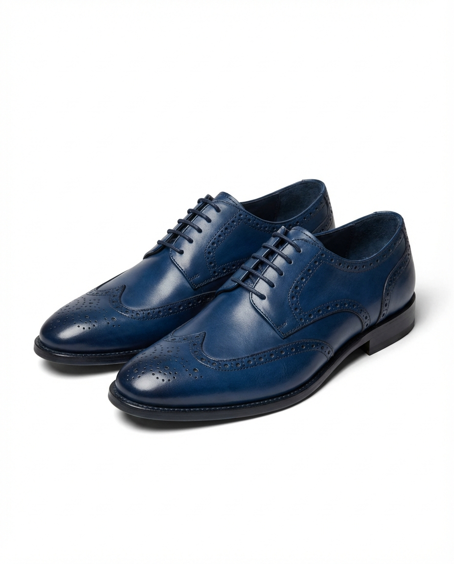 Oliver & Blake The Ledger Men's Leather Wingtip Dress Shoes