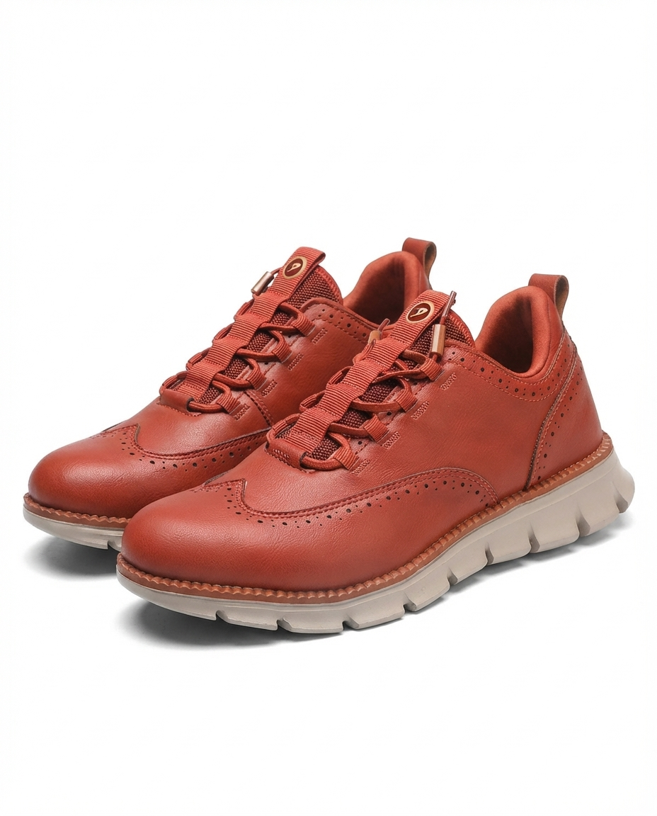 Oliver & Blake The Wayfarer Men's Leather Brogue Dress Shoes